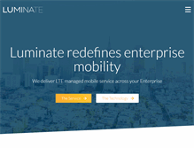 Tablet Screenshot of luminatewireless.com